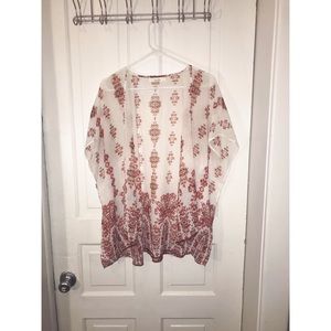 Pattern short sleeve wrap